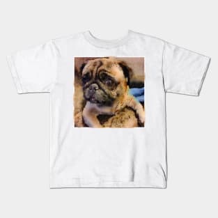 Pug Watercolor Kids T-Shirt